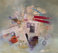 Acrylic and Collage on Paper, 11" x 9.75"