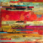 Beeswax and Paper on Canvas 10" x19.75"
